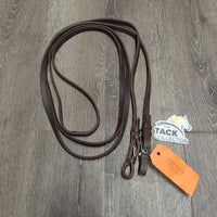 Pr Soft Leather Curb Reins *vgc, clean, older, mnr dry, mnr residue
