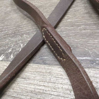Pr Soft Leather Curb Reins *vgc, clean, older, mnr dry, mnr residue
