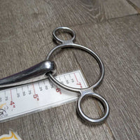 Thick 2 Ring Elevator Gag Bit *gc, clean, mnr scratches, chews, rubs & scuffs
