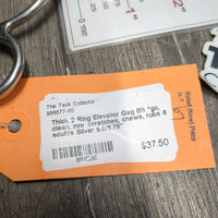 Thick 2 Ring Elevator Gag Bit *gc, clean, mnr scratches, chews, rubs & scuffs
