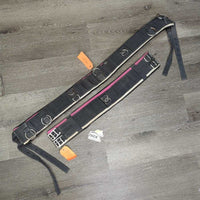 Neoprene & Nylon Web Lungeing Surcingle, Girth *gc, mnr dirt, stained, residue, slices, dents, faded?
