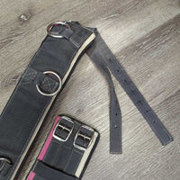 Neoprene & Nylon Web Lungeing Surcingle, Girth *gc, mnr dirt, stained, residue, slices, dents, faded?
