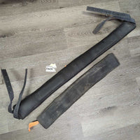 Neoprene & Nylon Web Lungeing Surcingle, Girth *gc, mnr dirt, stained, residue, slices, dents, faded?
