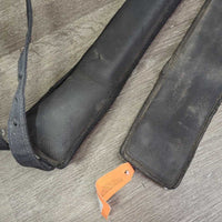 Neoprene & Nylon Web Lungeing Surcingle, Girth *gc, mnr dirt, stained, residue, slices, dents, faded?
