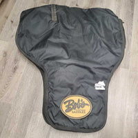 Hvy Padded Western Saddle Carry - Storage Bag, tag *vgc/xc, NO Shoulder Strap, dusty & dirty, older
