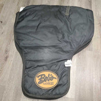 Hvy Padded Western Saddle Carry - Storage Bag, tag *vgc/xc, NO Shoulder Strap, dusty & dirty, older
