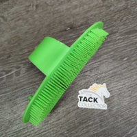 Plastic Curry Comb, adj handle *xc/vgc, clean, mnr scuffs, stains
