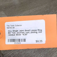 Hvy Single Joint Small Loose Ring Bit *fair, scuffed, rust, plating, mnr residue
