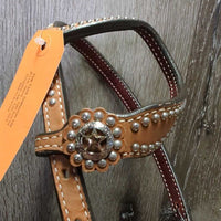 One Ear Headstall, Texas Star, Tag *new
