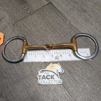 Thin Eggbutt Snaffle Bit *gc, clean, scuffs, residue, chews, scratches, older
