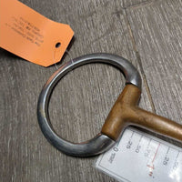Thin Eggbutt Snaffle Bit *gc, clean, scuffs, residue, chews, scratches, older
