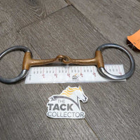 Thin Eggbutt Snaffle Bit *gc, clean, scuffs, residue, chews, scratches, older
