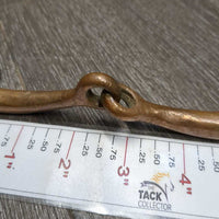 Thin Eggbutt Snaffle Bit *gc, clean, scuffs, residue, chews, scratches, older
