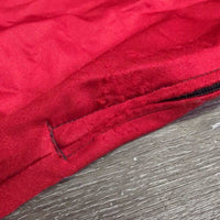 Hvy Lycra Full Face Slinky, Zipper, Velcro *fair/gc, clean, holes, snags, rubs, pulled/unstitched zipper edge, v.rubbed & frayed seams, threads
