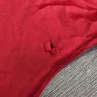 Hvy Lycra Full Face Slinky, Zipper, Velcro *fair/gc, clean, holes, snags, rubs, pulled/unstitched zipper edge, v.rubbed & frayed seams, threads
