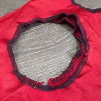 Hvy Lycra Full Face Slinky, Zipper, Velcro *fair/gc, clean, holes, snags, rubs, pulled/unstitched zipper edge, v.rubbed & frayed seams, threads
