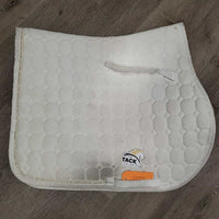 Quilt Jumper Pad, bling piping *vgc, clean, stains, hair, rubs, dingy, mnr snags, dirt, pills, rubs
