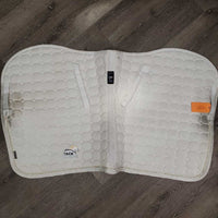 Quilt Jumper Pad, bling piping *vgc, clean, stains, hair, rubs, dingy, mnr snags, dirt, pills, rubs

