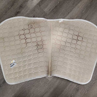 Quilt Jumper Pad, bling piping *vgc, clean, stains, hair, rubs, dingy, mnr snags, dirt, pills, rubs
