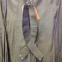 LS Hvy Show Shirt, 2x Button Collars *gc, older, faded, rubs, frayed button holes, v.bubbled collar
