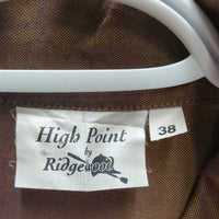 LS Hvy Show Shirt, 2x Button Collars *gc, older, faded, rubs, frayed button holes, v.bubbled collar

