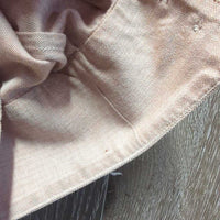 LS Hvy Show Shirt, 2x Button Collars *gc, older, faded, rubs, cuffs: puckers, rubs, creases & stains
