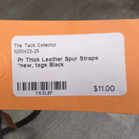 Pr Thick Leather Spur Straps *new, tags

