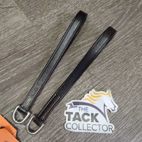 2 Leather Draw Rein Girth Attachment Straps *xc/like new

