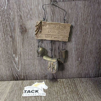 Hanging Sign "No Hour in the Saddle Was Ever Wasted" *vgc
