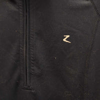 LS Fleece Shirt, 1/2 Zip Up *gc, v.hairy, seam puckers
