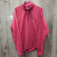 LS Fleece Shirt, 1/2 Zip Up, Bit Tag *gc, older, mnr hairy
