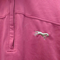 LS Fleece Shirt, 1/2 Zip Up, Bit Tag *gc, older, mnr hairy
