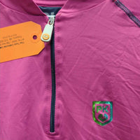 LS Shirt, 1/2 Zip Up *gc, mnr hair, pills, rubs & seam rubs
