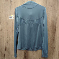 LS Sun Shirt, 1/2 Zip Up, Mesh Sleeves *vgc, mnr seam rubs
