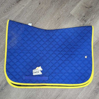 Quilt Baby Saddle Pad *vgc, mnr dirt, stains, rubs, Underside: dirty, hairy, rubbed, thick residue
