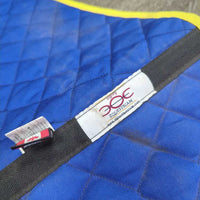 Quilt Baby Saddle Pad *vgc, mnr dirt, stains, rubs, Underside: dirty, hairy, rubbed, thick residue
