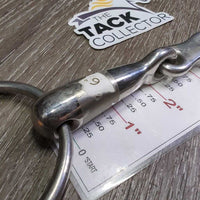 Hvy French Link Loose Ring Bit, flat center bar *vgc, clean, scuffs, scratches
