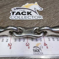 Hvy French Link Loose Ring Bit, flat center bar *vgc, clean, scuffs, scratches
