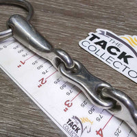 Hvy French Link Loose Ring Bit, flat center bar *vgc, clean, scuffs, scratches
