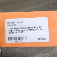 Thin Single Joint Loose Ring BIt *vgc, clean, scuffs, residue, rubs
