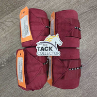 4 Stretchy Nylon & Fleece Exercise Leg Wraps, Bling *xc, clean, mnr hair, rubs & snags
