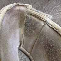 Pr Neoprene Bell Boots, velcro *fair, clean, v.stained, dingy, pilly, split edges, mnr dirt, frays
