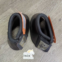 Pr Neoprene Bell Boots, velcro *vgc, mnr dirt, hair, scuffed, threads, cracked edges
