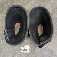 Pr Neoprene Bell Boots, velcro *vgc, mnr dirt, hair, scuffed, threads, cracked edges
