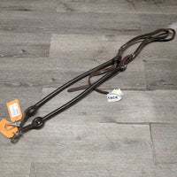 Long Rubber Side Reins *vgc, clean, scraped edges, mnr dirt/film & xholes
