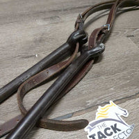 Long Rubber Side Reins *vgc, clean, scraped edges, mnr dirt/film & xholes
