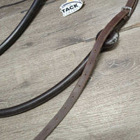 Long Rubber Side Reins *vgc, clean, scraped edges, mnr dirt/film & xholes
