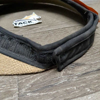 Jute Helmet Sun Visor *vgc, clean, mnr edge rubs & dust
