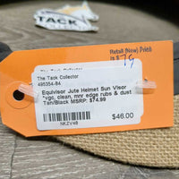 Jute Helmet Sun Visor *vgc, clean, mnr edge rubs & dust
