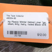 Hy Fleece Winter Helmet Liner *gc, clean, linty, hairy, faded

